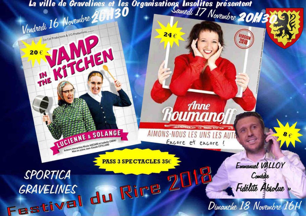 FESTIVAL DU RIRE 2018 gravelines 20 h 30